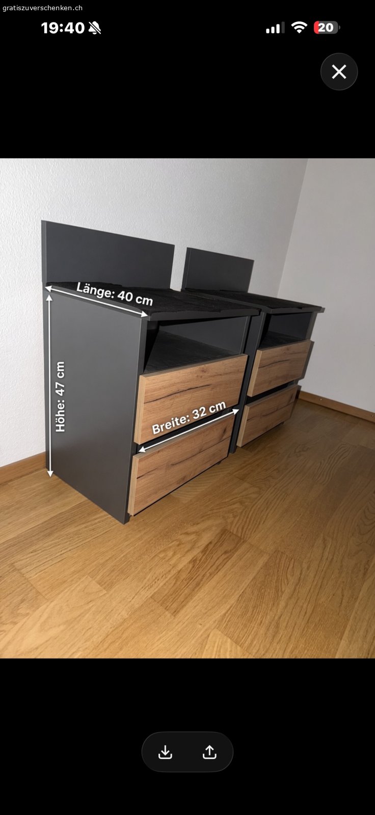 2 Nachtische Super Zustand. schubladen funktionieren und haben keine kratzer