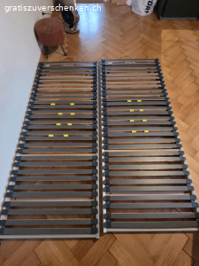 2x Lattenrost und 2x Matratze 80x200