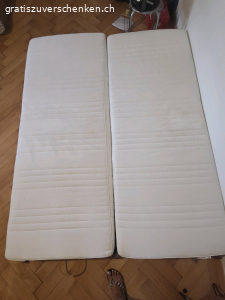 2x Lattenrost und 2x Matratze 80x200