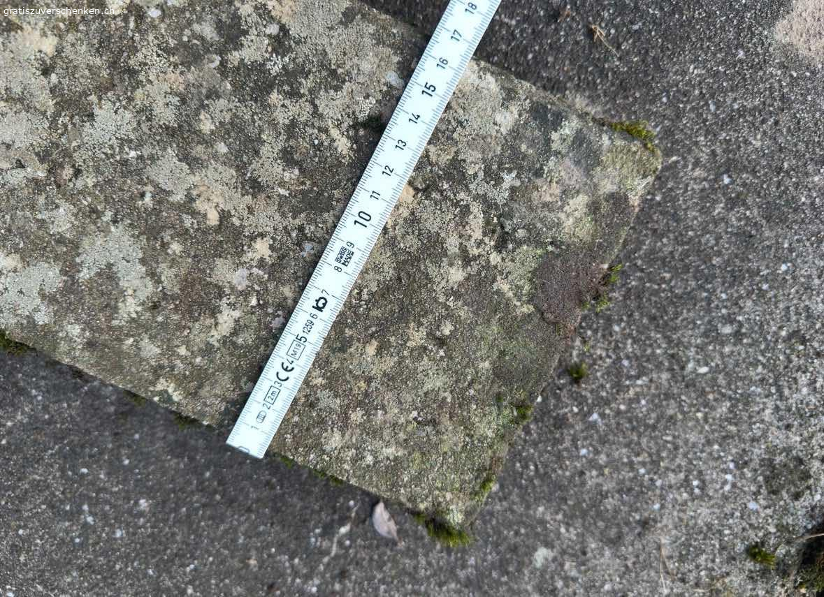 32 Gartenplatten. 32 Gartenplatten abzuholen in 3474 Rüedisbach.
Ideal bspw. als Gehwege für Gartenbeete.