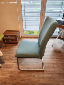 4 Stoff Swing Stühle