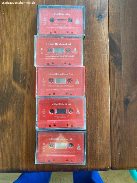 5 Kasetten von Rössli Hü