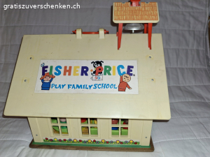 Autogarage und Schule