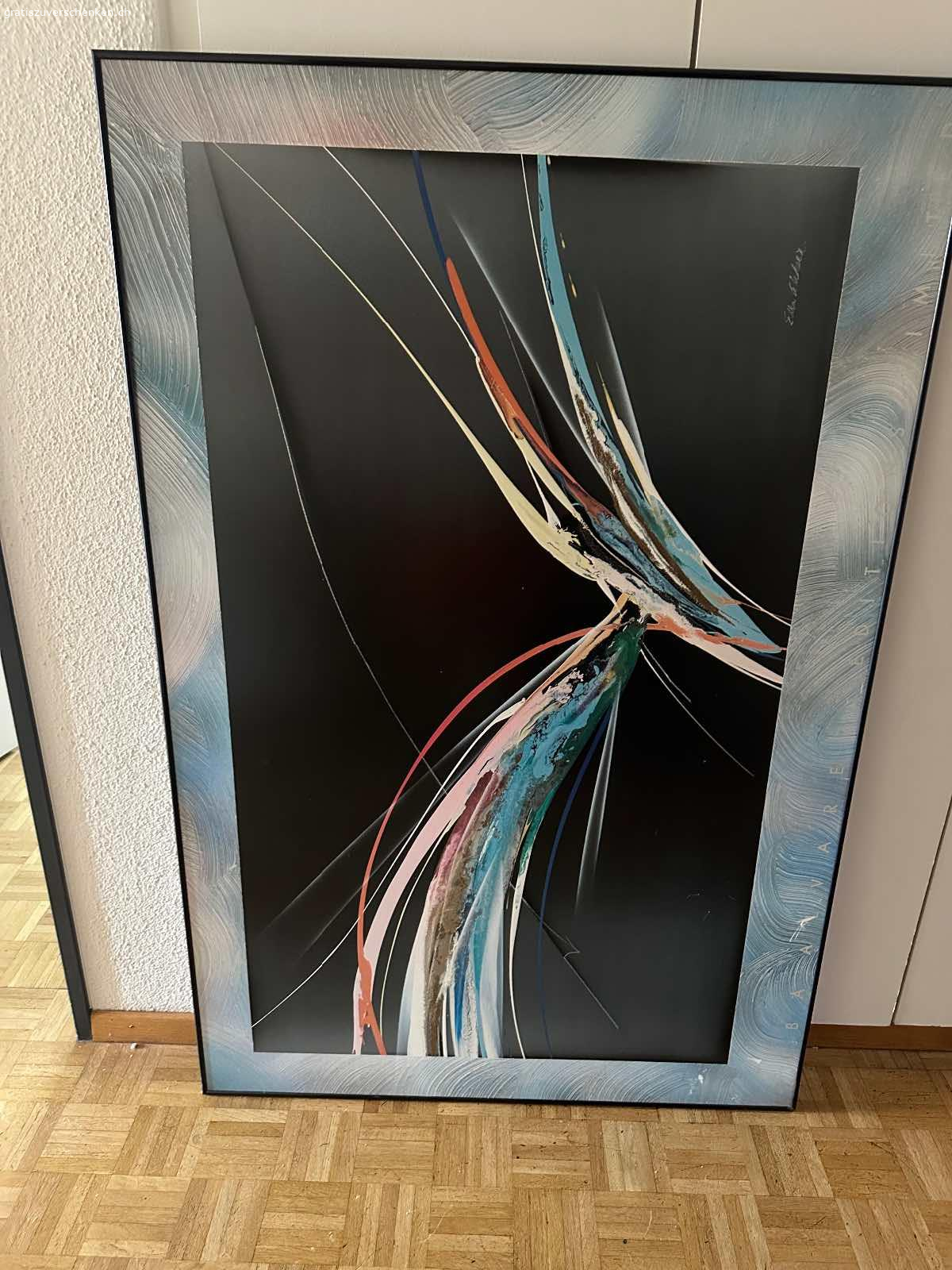 Bild. Bild leider ohne Glas
Ca 1.50 auf 1 m