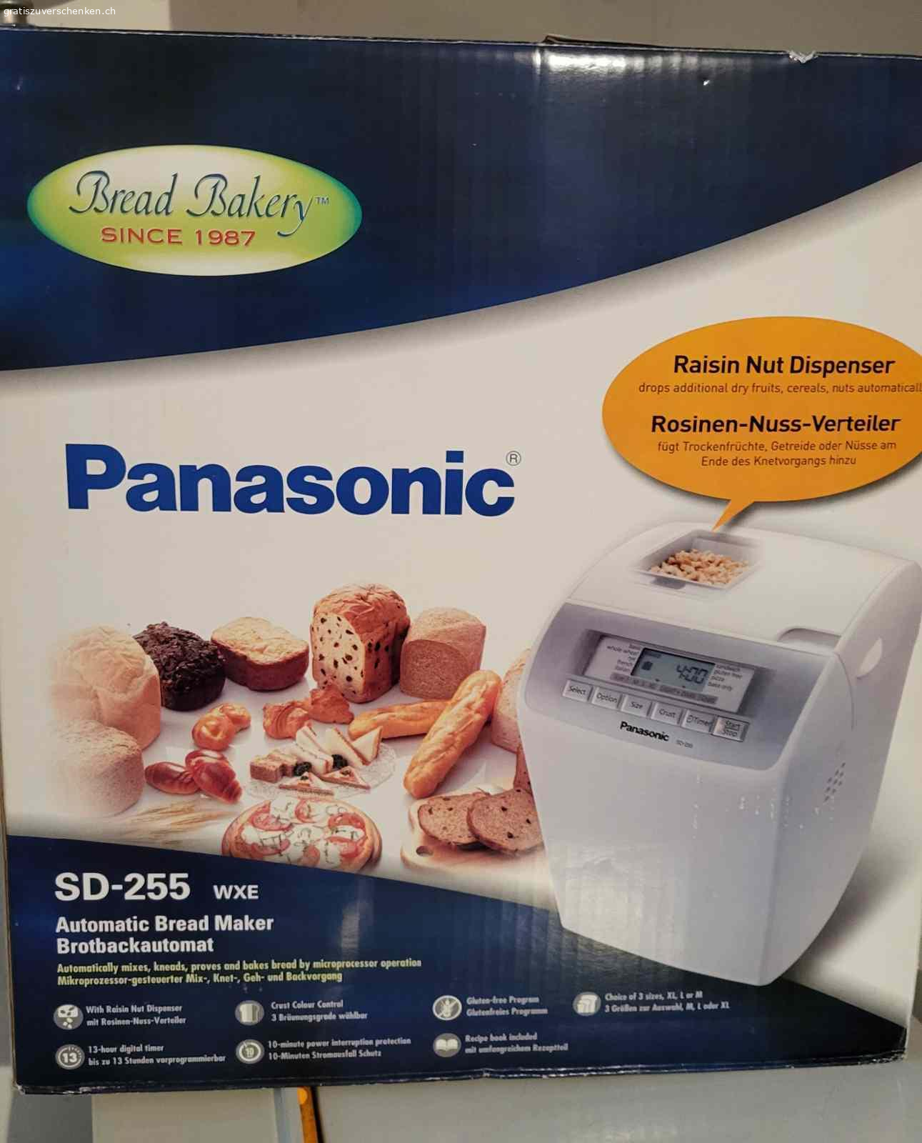 Brotbackautomat. Neu, ungebraucht 
Panasonic SD-255