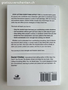 Buch Stop letting everything affect you | Daniel Chidiac