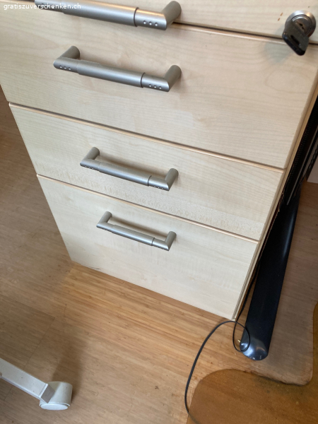 Büro korpus mit 3 schubladen/ akten hängeregistratur