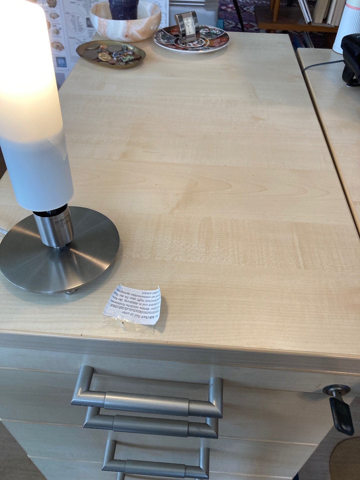 Büro korpus mit 3 schubladen/ akten hängeregistratur. H 72cm / br 43cm / T 80cm