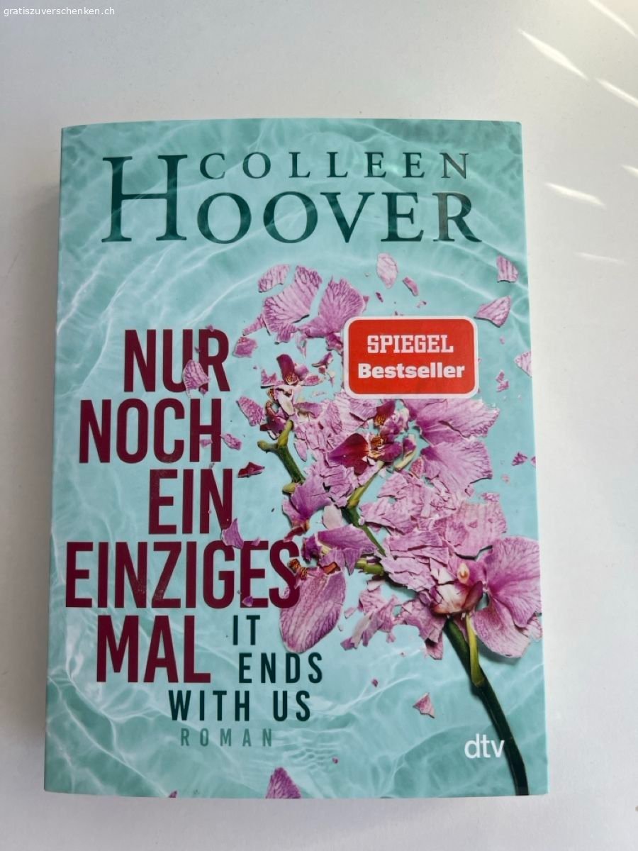 Colleen Hoover - Nur noch ein einziges Mal. In neuwertigem Zustand. Sehr schöner Roman, der ein sehr wichtiges Thema beleuchtet. Supertoll geschrieben, wie immer!