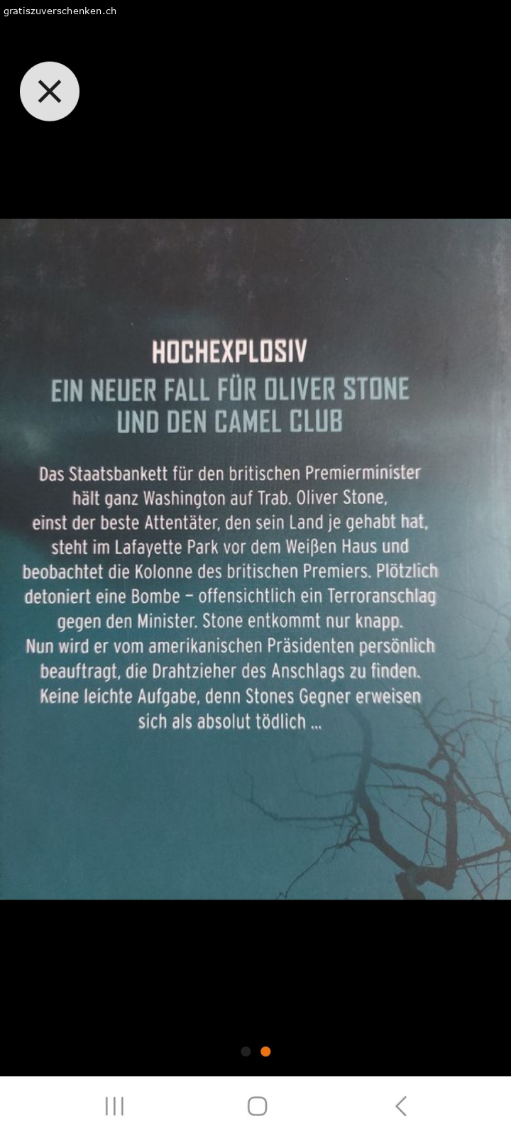 David Baldacci: Der Auftrag. Spannender Politthriller "Der Auftrag" von David Baldacci im einwandfreiem Zustand. Die fesselnde Story um einen ehemaligen Attentäter hält Sie bis zur letzten Seite in Atem.
Versand (CHF 8.50 Porto) oder Abholung möglich.