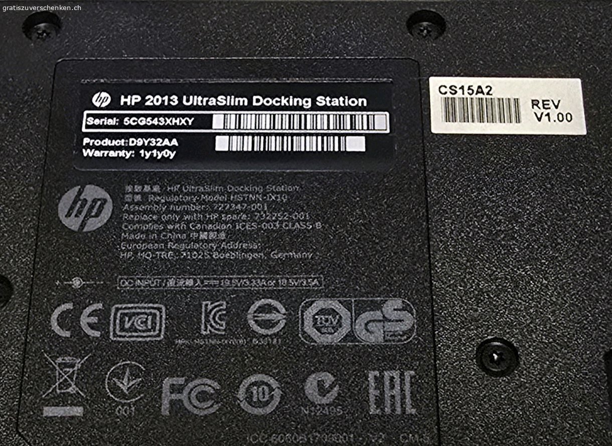 Docking Station HP. Docking Station HP

Abzuholen in Brienz oder Sarnen