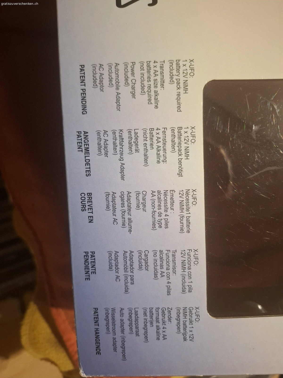 Drohne für Bastler. Leider ist der Akku weg.
Ansonsten vollständig. Vielleicht kann ja noch jemand was damit anfangen.