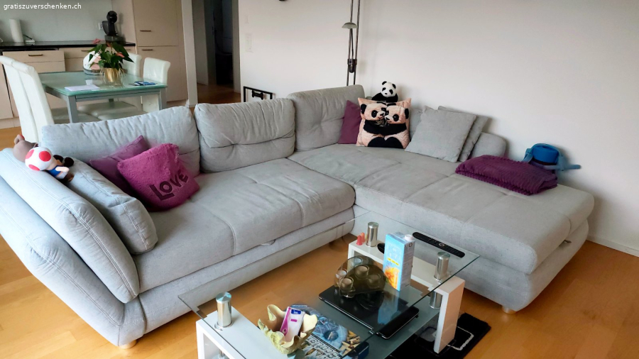 Ausziehbares Ecksofa (Schlafsofa)