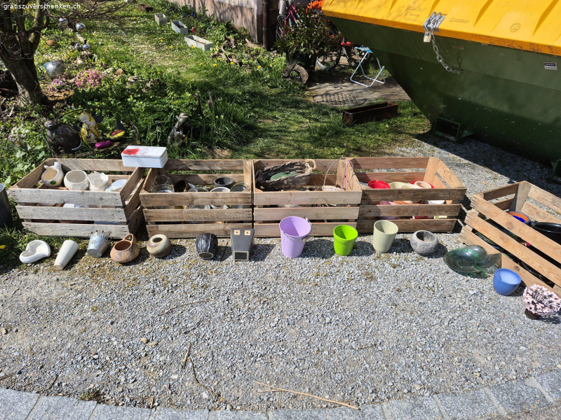 Diverses, Gefässe, Töpfe, Körbe