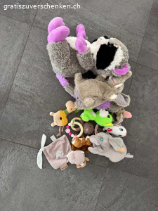 Gratis Baby Bettdecke, Milchpumpe, Flaschen, Plüschtiere. Abholung oder Versand für 10.-
Alles in gutem Zustand bereit für eine weitere Runde