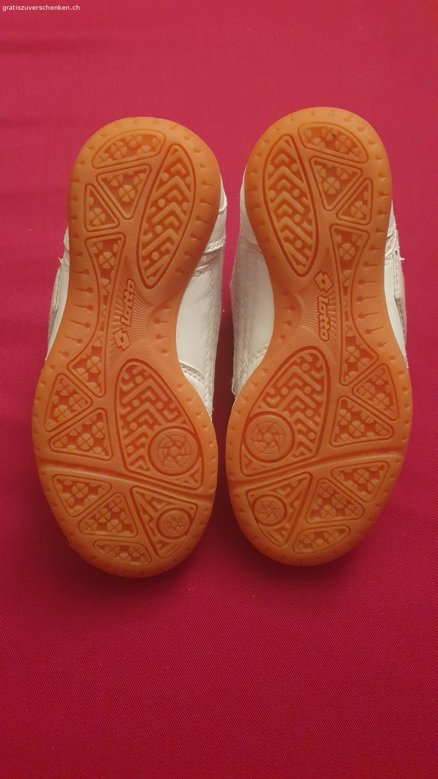 Hallenschuhe zu verschenken. Verschenke gebrauchte Hallenschule für Mädchen in der Grösse 28.

Abholung oder Versand gegen Übernahme der Portokosten möglich.