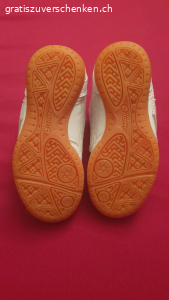 Hallenschuhe zu verschenken. Verschenke gebrauchte Hallenschule für Mädchen in der Grösse 28.

Abholung oder Versand gegen Übernahme der Portokosten möglich.