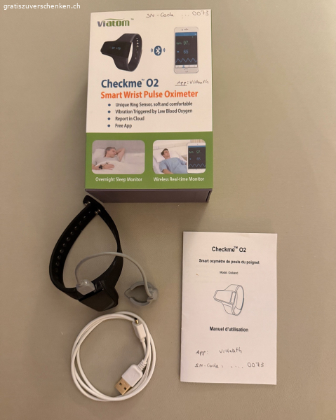 Handgelenk Pulsoximeter mit Vibrations-Sensor