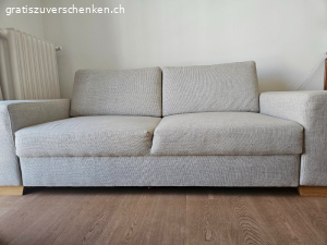 Hellgraues 2er Sofa