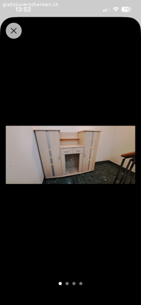 Highboard, beige, 1 Türe fehlt