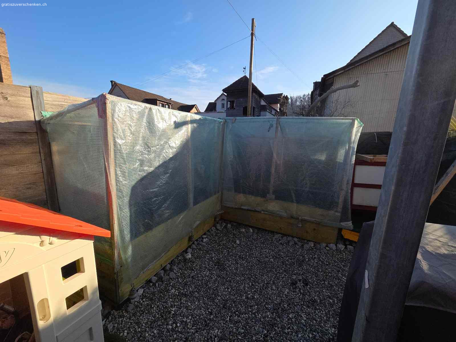 hochbeet. selbst gebautes hochbeet zum verschenken