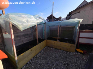 hochbeet. selbst gebautes hochbeet zum verschenken