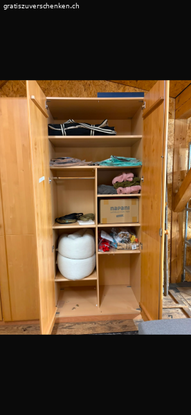 Holzschrank zweiteilig