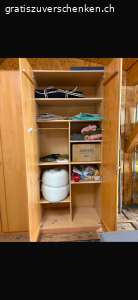 Holzschrank zweiteilig