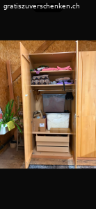 Holzschrank zweiteilig