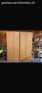 Holzschrank zweiteilig