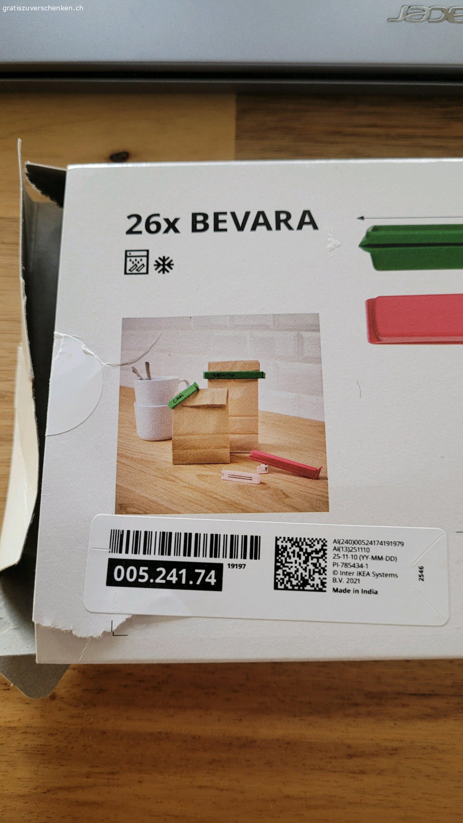 IKEA - Verschlussclips. 10 Verschlussclips 6cm zu verschenken

NEU