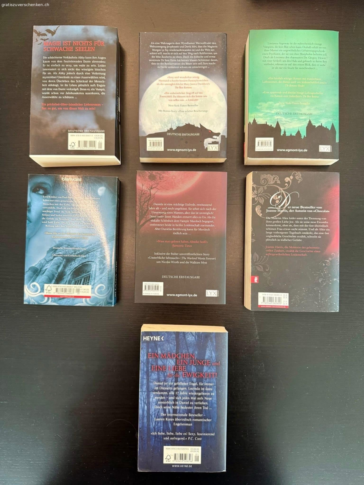 Jugend Fantasy Bücher. Diverse Jugend Fantasy Bücher zu vergeben. Auch einzeln zu haben.