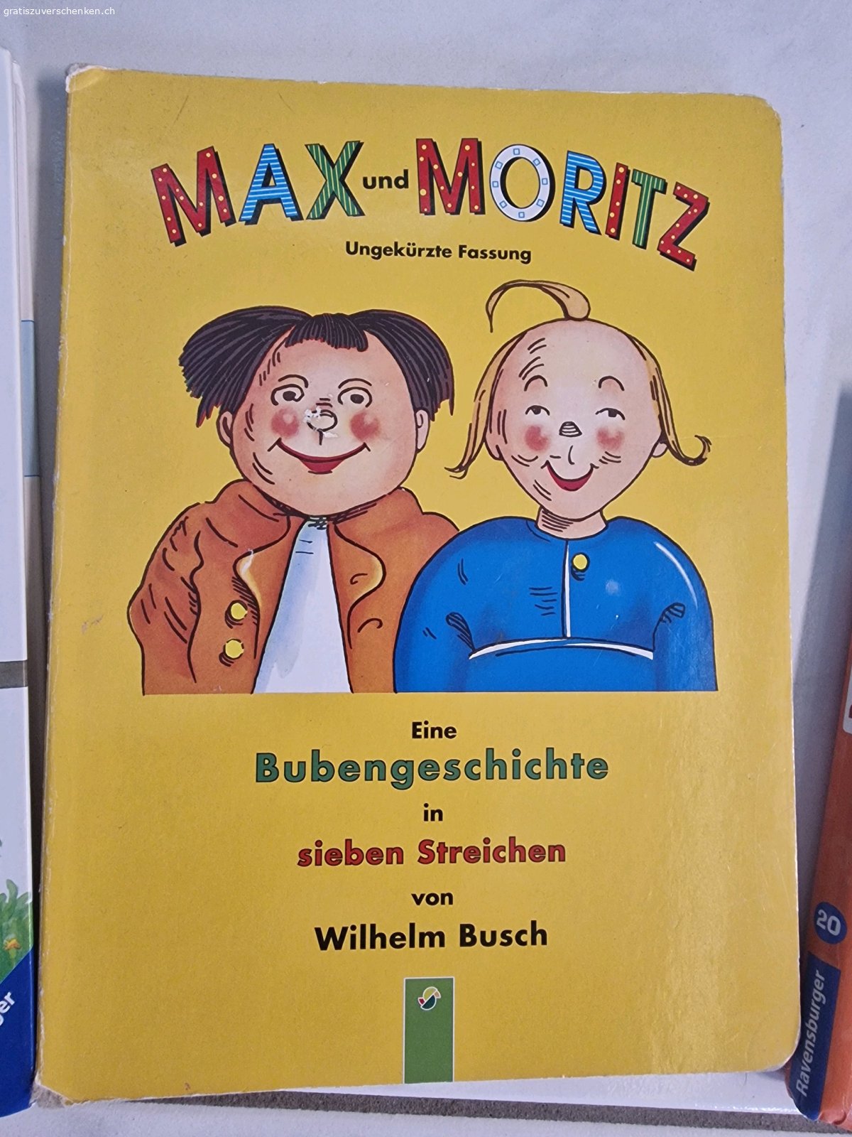 Kinderbücher. Wir verschenken div. Bücher der Kinder, da sie schon zu gross dafür sind :-) Bei interesse melden ( am besten kurzes Mail oder SMS) . Kein Versand. Bei Abholung können die Bücher auch im Briefkasten deponiert werden.