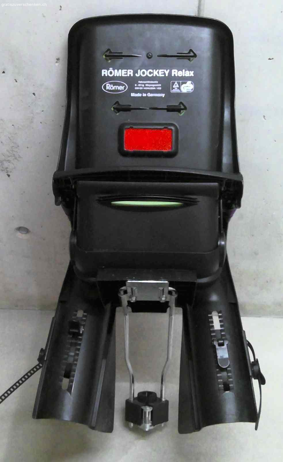 Kindervelositz Römer Jockey Relax. Gebrauchter Kindervelositz, 9-22 kg, gratis gegen Abholung abzugeben.