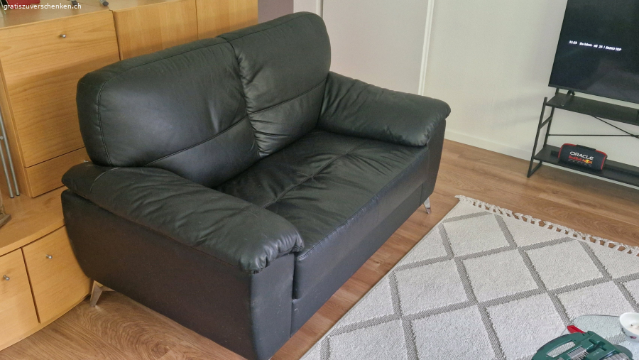 Ledersofa zu verschenken