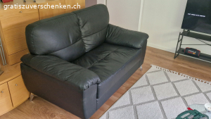 Ledersofa zu verschenken