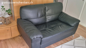 Ledersofa zu verschenken