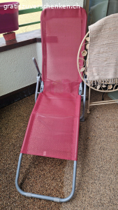 Liegestuhl Pink