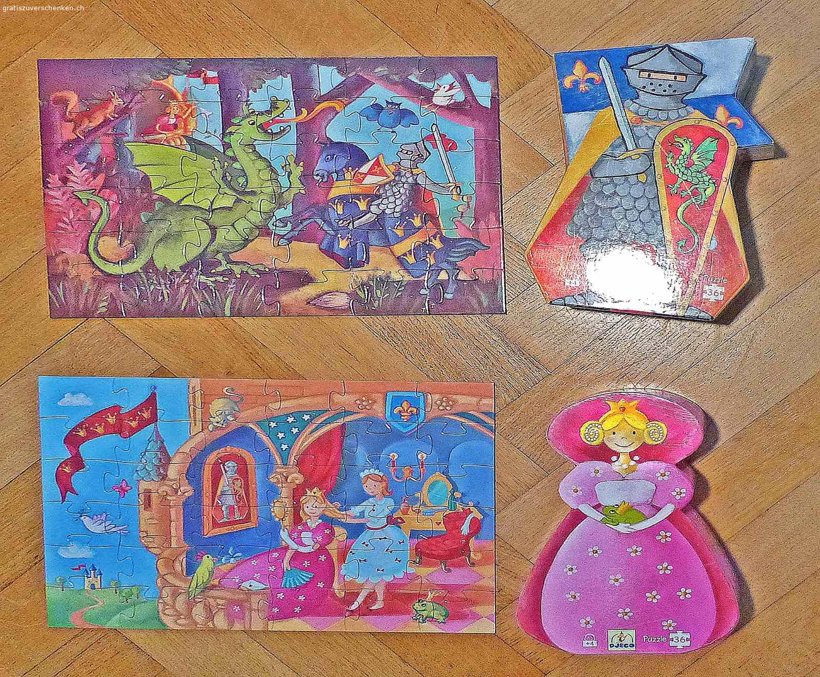 Puzzle. 2 Puzzles.  Schwierigkeitsgrad mittel. in perfektem Zustand