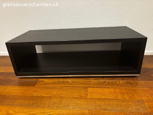 Salontisch 100x60cm, dunkles Holz