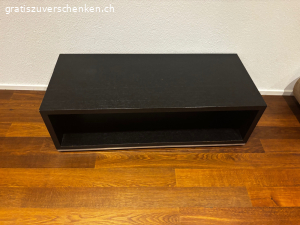 Salontisch 100x60cm, dunkles Holz