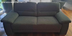 Sofa grau 2er Sitz
