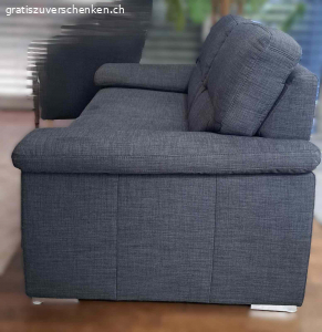 Sofa grau 2er Sitz