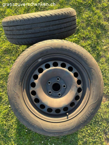 Sommerräder. Noch gute, brauchbare Sommerreifen mit Stahlfelgen, Profil mind. 5mm
205/60R16
Sava
Wegen Fahrzeugwechsel abzugeben.

Kein Versand, nur Abholung