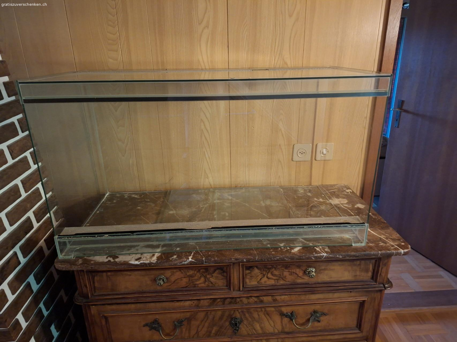 Terrarium. 50x60x120 grosses Glasterrarium mit Schiebetüren für Hamster, Mäuse etc.