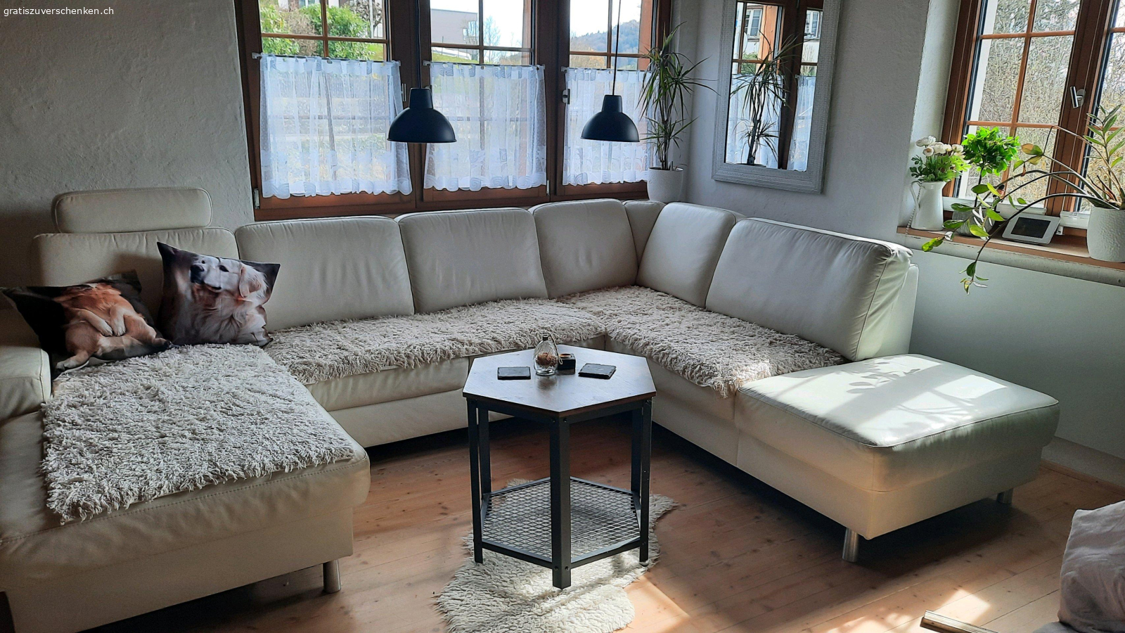 Wohnlandschaft mit Bettfunktion. wohnlandschaft  mit Bettfunktion  Leder