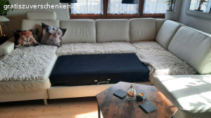 Wohnlandschaft mit Bettfunktion. wohnlandschaft  mit Bettfunktion  Leder