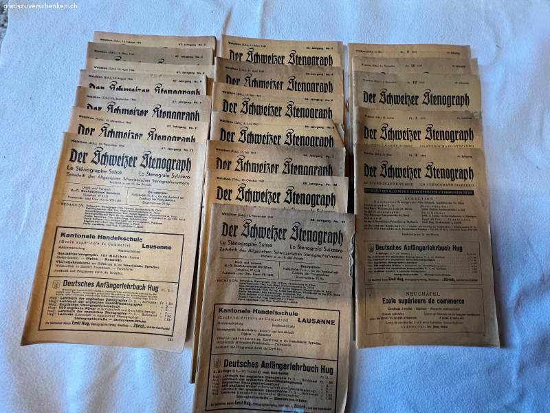 Zeitschrift: der Schweizer Stenograph