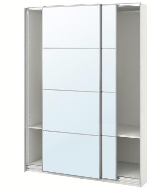 Zu verschenken: IKEA PAX Kleiderschrank mit Spiegeltüren (Ne