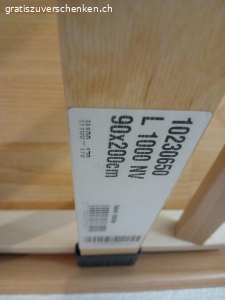 zu verschenken. Lattenrost verschenken 90x200
